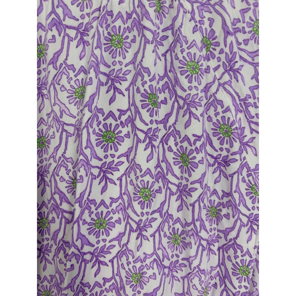 Cactus + Pearl Maxi Dress Womens S Purple Floral Tiered Peasant Boho Cottagecore - Picture 10 of 14
